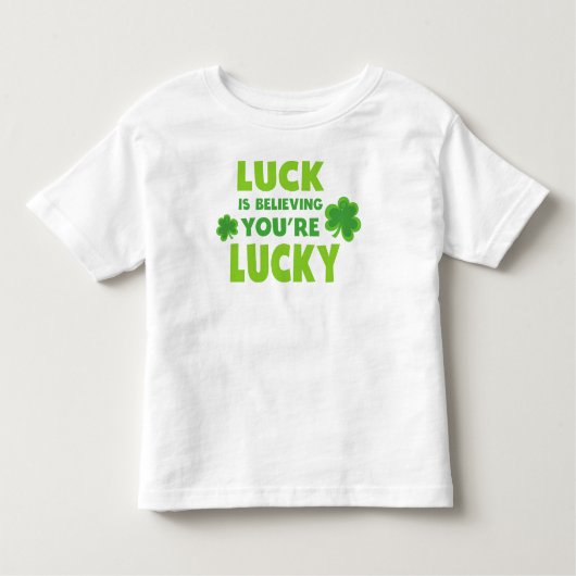 St. Patrick's Day, glücklich, du glaubst glücklich Kleinkind T-shirt (Vorderseite)