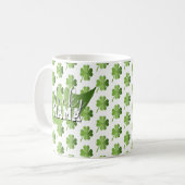 St Patricks Day Glückliche Mutter Kaffeetasse (Vorderseite Links)