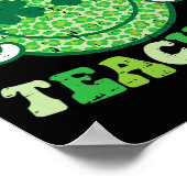St Patricks Day Glücklicher Lehrer Lächeln Frieden Poster (Ecke)