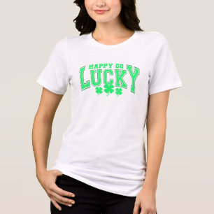 St. Patricks Day Glückliches grünes Bier stilvoll Tri-Blend Shirt