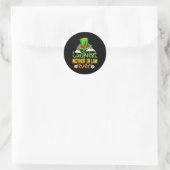 St Patricks Day Glücklichste Schwiegermutter überh Runder Aufkleber (Tasche)