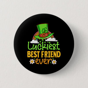 St Patricks Day Glücklichster Bester Freund Ever M Button