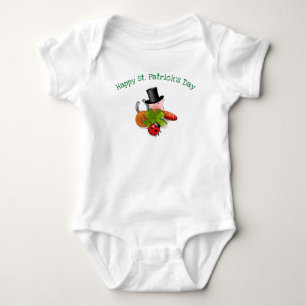 St Patrick's Day Glücksbringer Baby Strampler