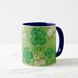 St. Patricks Day Glücksgrünes Kleeblatt Tasse