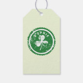 St. Patrick's Day Glücksklee Geschenkanhänger (Rückseite)