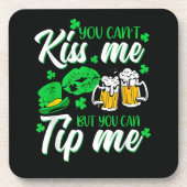 St. Patricks Day Glücksklee Getränkeuntersetzer (Vorderseite)