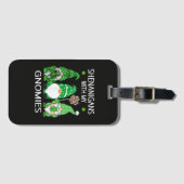 St Patricks Day Glücksklee Leopard Gepäckanhänger (Vorderseite (Horizontal))