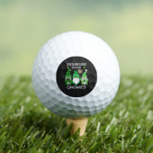 St. Patricks Day Glücksklee Leopard Gnome Golfball (Insitu T-Shirt)