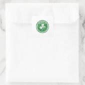 St. Patrick's Day Glücksklee Quadratischer Aufkleber (Tasche)