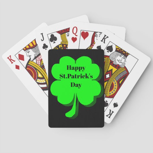 ST. PATRICK'S DAY GLÜCKSKLEE  SPIELKARTEN (Rückseite)