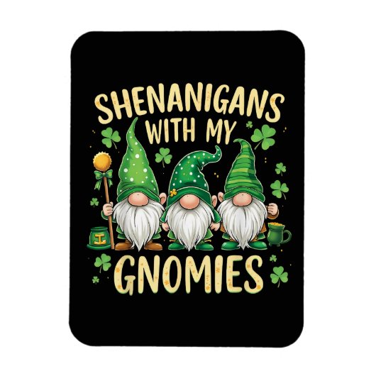 St. Patricks Day Glückskleeblatt-Gnom Magnet (Vertikal)