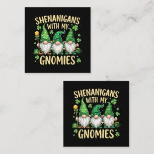 St. Patrick's Day Glückskleeblatt-Gnom  Mitteilungskarte