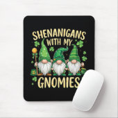 St. Patricks Day Glückskleeblatt-Gnom  Mousepad (Mit Mouse)