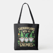 St. Patricks Day Glückskleeblatt Gnom  Tasche (Rückseite)