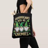 St. Patricks Day Glückskleeblatt Gnom  Tasche (Von Nahem)