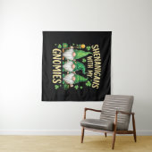 St. Patricks Day Glückskleeblatt Gnom Wandteppich (Beispiel (Horizontal))