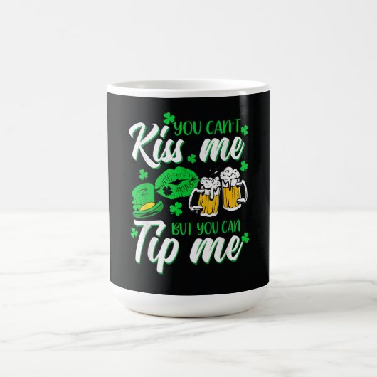 St. Patricks Day Glückskleeblatt Kaffeetasse (Mittel)