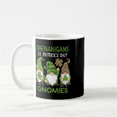 St Patricks Day Glückskleeblatt Leopard Gnome Iris Kaffeetasse (Links)