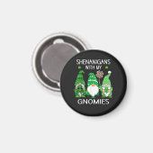 St Patricks Day Glückskleeblatt Leopard Gnome Magnet (Vorderseite/Rückseite)