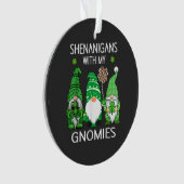 St Patricks Day Glückskleeblatt Leopard Ornament (Vorderseite)