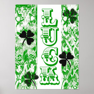 St. Patrick's Day Glücksposter Poster