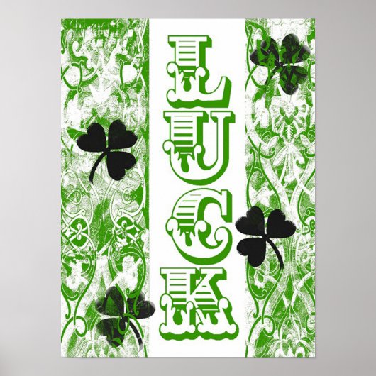 St. Patrick's Day Glücksposter Poster (Vorne)