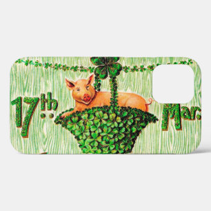St. Patricks Day Glücksschwein, Vintage Case-Mate iPhone Hülle