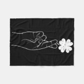 St. Patricks Day Glückwunsch Handzeichen Asl Sha Fleecedecke (Vorderseite (Horizontal))