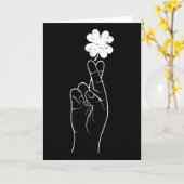 St Patricks Day Glückwunsch Handzeichen Asl Sha Karte (Gelbe Blume)