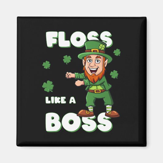 St Patricks Day glüht wie Boss Leprechaun Boys Magnet (Vorne)