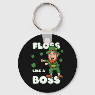 St Patricks Day glüht wie Boss Leprechaun Boys Schlüsselanhänger