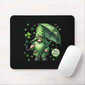 St. Patricks Day Gnom mit grünem Bart Lustiger Pin Mousepad (Mit Mouse)