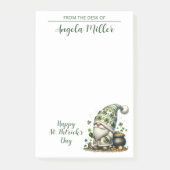 St. Patrick's Day-Gnom-Notizzettel Post-it Klebezettel (Vorderseite)