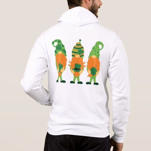 St. Patrick's Day Gnome-59065 Hoodie (Rückseite)
