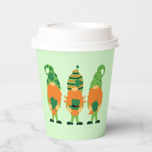 St. Patrick's Day Gnome-59065 Pappbecher (Vorderseite)