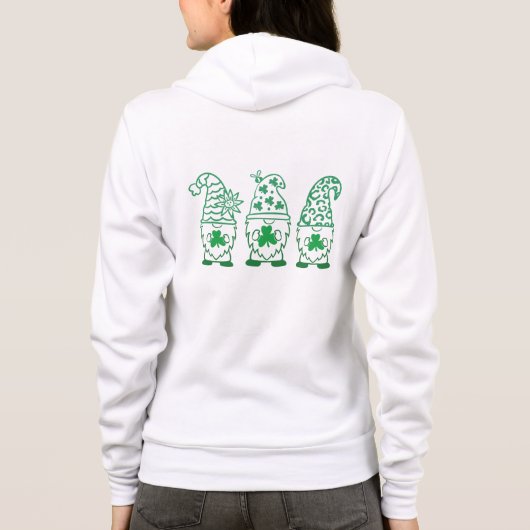 St. Patrick's Day Gnome-67845 Hoodie (Rückseite)