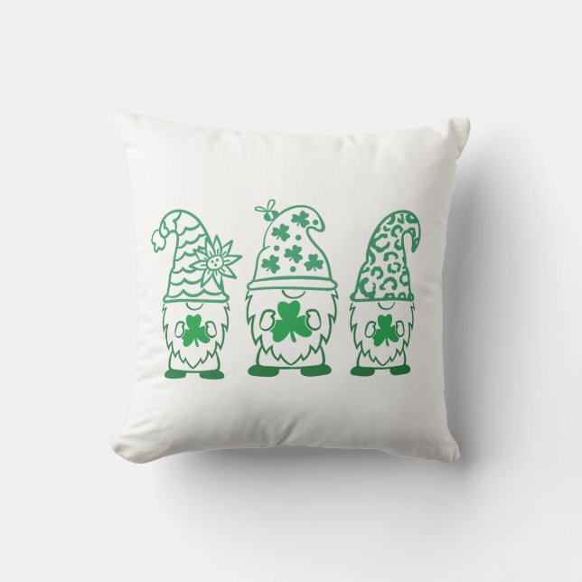 St. Patrick's Day Gnome-67845 Kissen (Vorderseite)