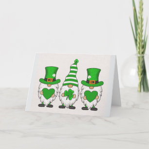 St. Patrick's Day Gnome Feiertagskarte