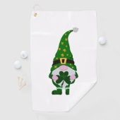 St Patrick's Day Gnome Golfhandtuch (Insitu)
