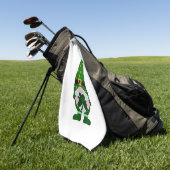 St Patrick's Day Gnome Golfhandtuch (Gras)