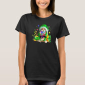 St Patricks Day Gnome Holding Autism Puzzle Herz T-Shirt (Vorderseite)