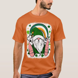 St Patricks Day Gnome Irish Rainbow Kleeblatt gnom T-Shirt