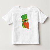 St. Patrick's Day Gnome, Leprechaun Hat, Clovers Kleinkind T-shirt (Vorderseite)