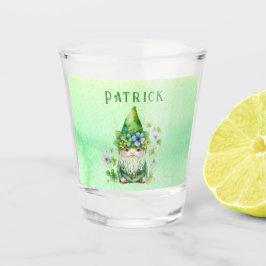 St Patricks Day Gnome Leprechaun Personalisiert Schnapsglas