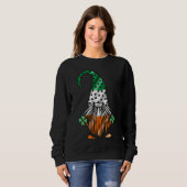 St Patrick's Day Gnome Long Legged Gnomes Irish Gr Sweatshirt (Vorne ganz)