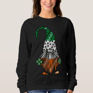 St Patrick's Day Gnome Long Legged Gnomes Irish Gr Sweatshirt