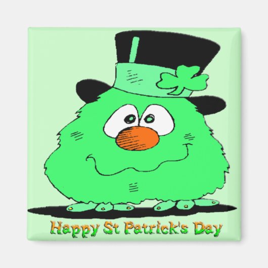 St Patrick's Day Gnome Magnet (Vorne)