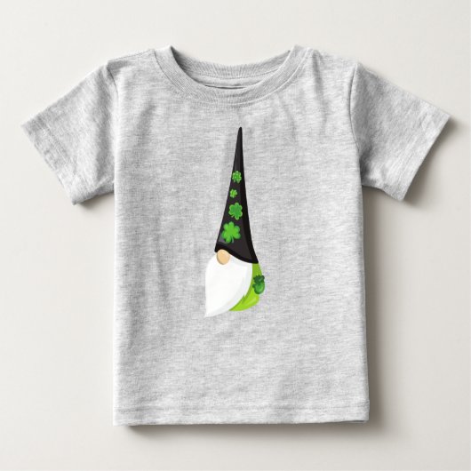 St. Patrick's Day Gnome, Niedlicher Gnome, Clovers Baby T-shirt (Vorderseite)
