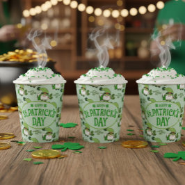 St. Patrick's Day Gnome Paper Cup Pappbecher