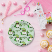 St. Patrick's Day Gnome Paper Plate Pappteller (Party)